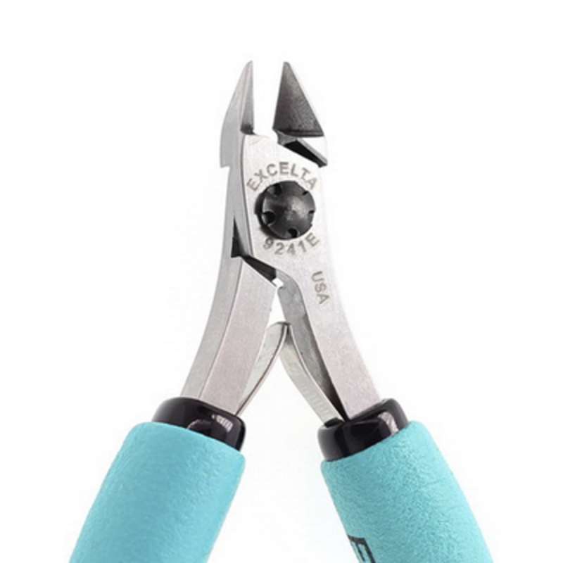 ESD-Safe Medium Oval Head Maximum Flush Cutters with Cushion Grip Handles, 4.5" Long